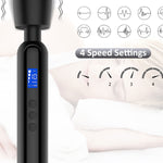 Medium Vibrating Stick Lcd Rechargeable Personal Massager