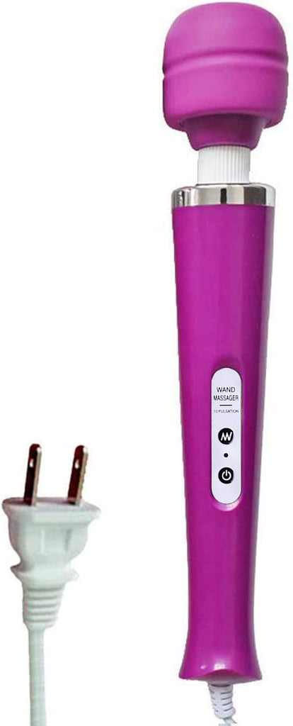 ABS+Silicone Vibrating Stick Wand Vibrator Chargeable Penis Vibrator