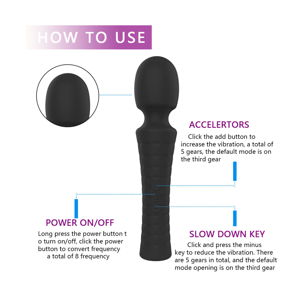 Silicone Sex Toys Waterproof Masturbator Clitoris Vibrator