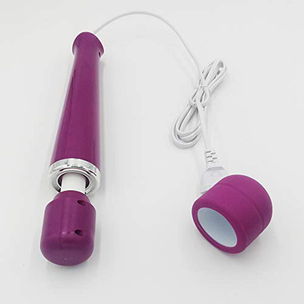 ABS+Silicone Vibrating Stick Wand Vibrator Chargeable Penis Vibrator