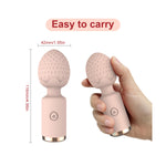 Silicone+ADS Personal Toys Strawberry AV Vibrator 10-Frequency