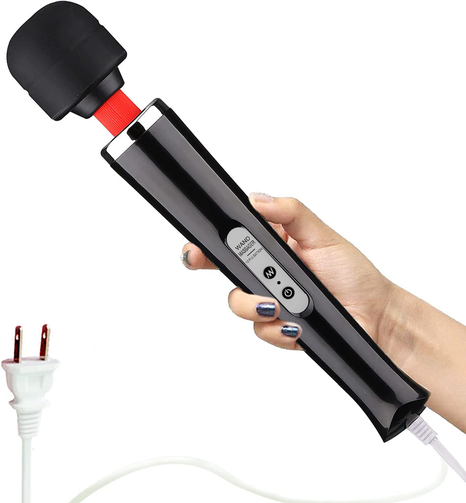 ABS+Silicone Vibrating Stick Wand Vibrator Chargeable Penis Vibrator