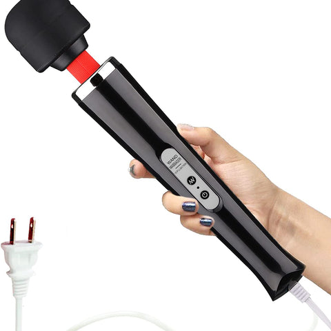 ABS+Silicone Vibrating Stick Wand Vibrator Chargeable Penis Vibrator