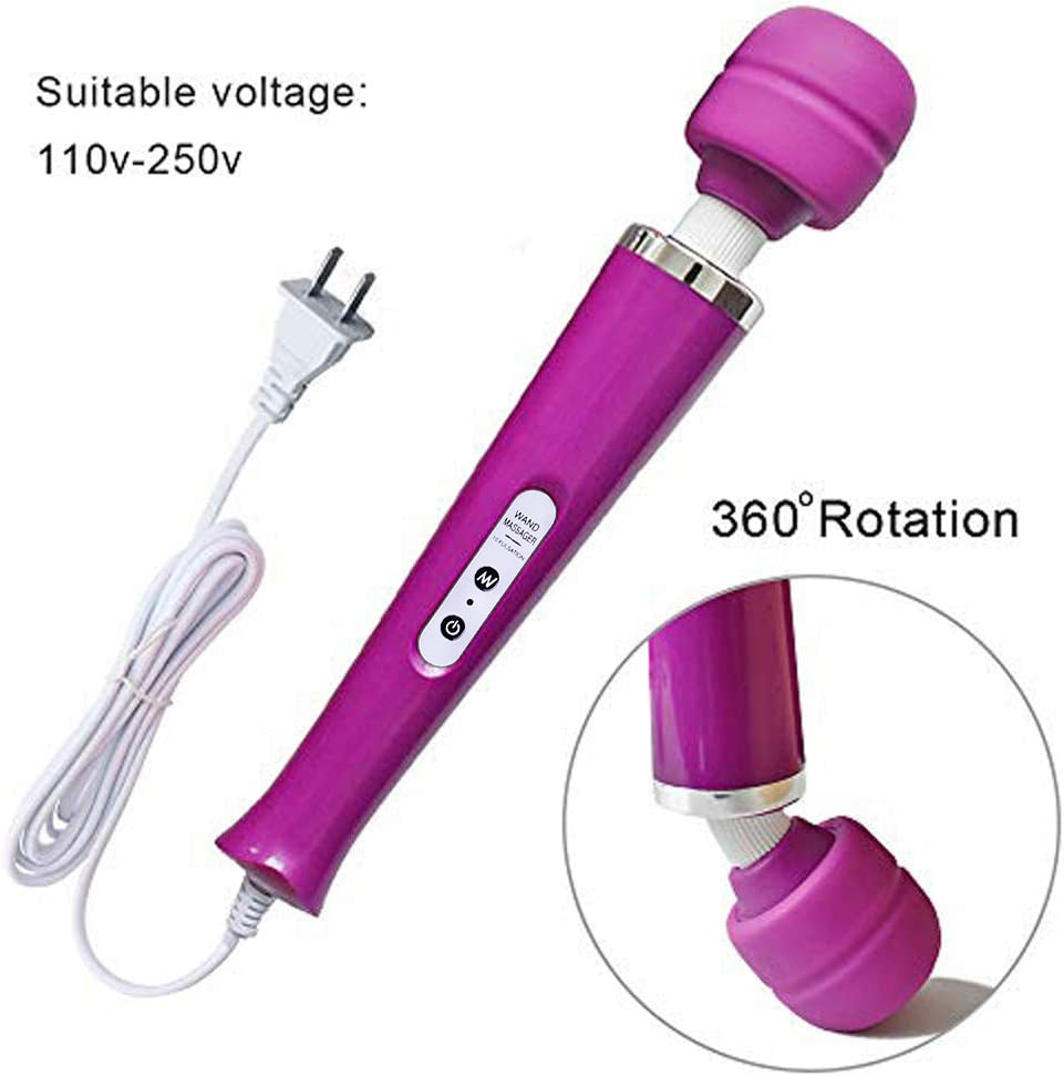 ABS+Silicone Vibrating Stick Wand Vibrator Chargeable Penis Vibrator