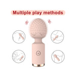 Silicone+ADS Personal Toys Strawberry AV Vibrator 10-Frequency