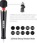 ABS+Silicone Vibrating Stick Wand Vibrator Chargeable Penis Vibrator