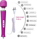 ABS+Silicone Vibrating Stick Wand Vibrator Chargeable Penis Vibrator