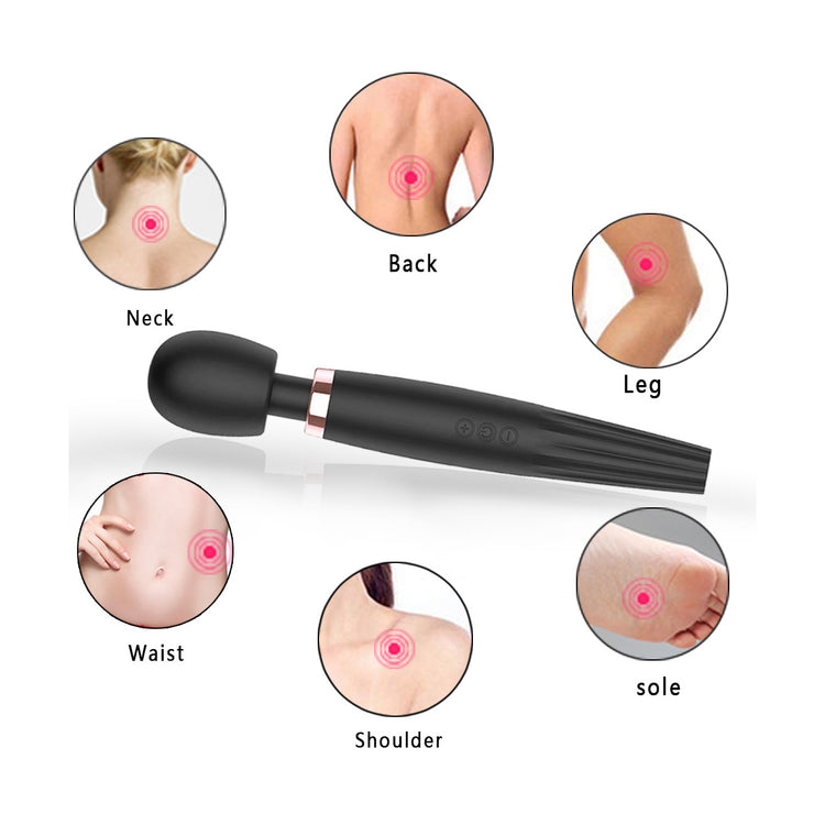 Silicone+abs Vibrator Big Waist Adult Product Wand Vibrator