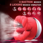 2024 Silicone +ABS Rose Toy - Rechargeable Vibrator with Rose Shape